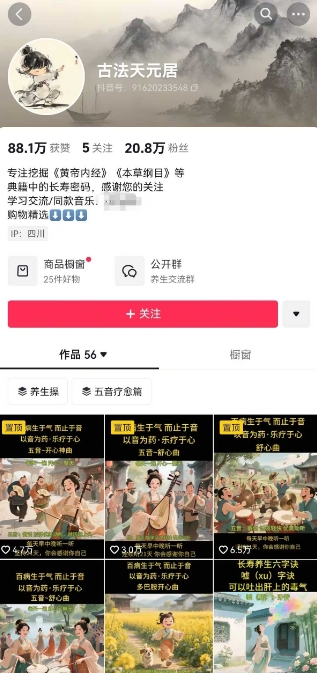 古法五音养生教程，五音疗愈的视频的制作方法，2-4小时就能学会，作者10天涨粉10W-第2张图片-我要自学网