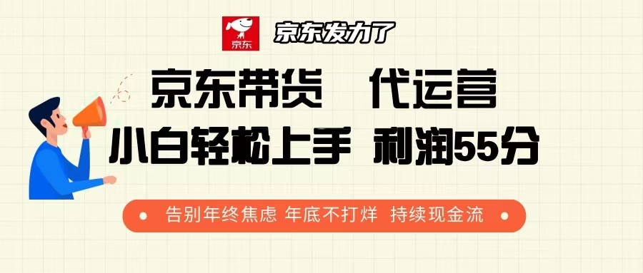 京东带货 代运营 利润55分 告别年终焦虑 年底不打烊 持续现金流-第1张图片-我要自学网