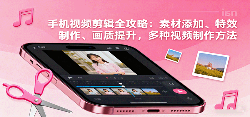 手机视频剪辑全攻略：素材添加、特效制作、画质提升，多种视频制作方法-第1张图片-我要自学网