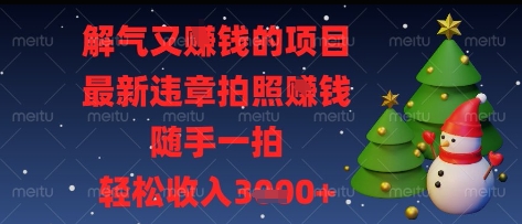 解气又挣钱的项目，最新违章拍照挣钱，随手一拍，轻松收入多张【揭秘】-第1张图片-我要自学网