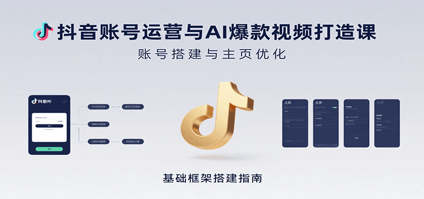 抖音账号运营与AI爆款视频打造课：含账号搭建、运营及多种AI特效视频制作方法-第1张图片-我要自学网