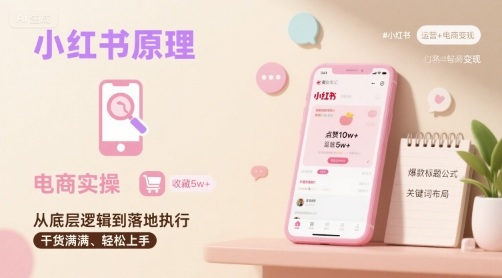 小红书原理以及详细实操流程，小红书电商教程-第1张图片-我要自学网