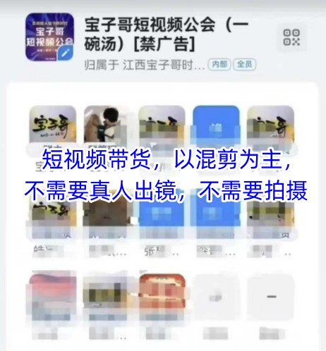 宝子哥头部团队短视频带货，以混剪为主，不需要真人出镜，不需要拍摄【更新9月】-第1张图片-我要自学网