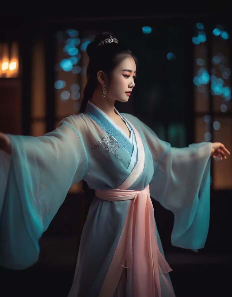 Midjourney关键词-AI生成中国风古装汉服美女人像提示关键词-第9张图片-我要自学网