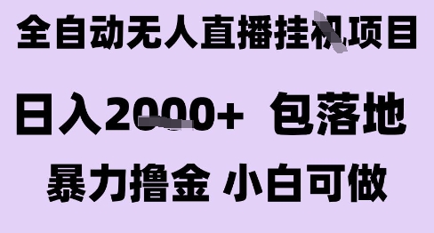 最新全自动抖音无人直播挂G项目，日入2k+ 包落地暴力撸金，小白可做【揭秘】-第1张图片-我要自学网