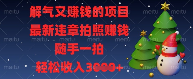 解气又挣钱的项目,最新违章拍照挣钱,随手一拍,轻松收入数张【揭秘】-第1张图片-我要自学网 解气又挣钱的项目,最新违章拍照挣钱,随手一拍,轻松收入数张【揭秘】-第1张图片-我要自学网