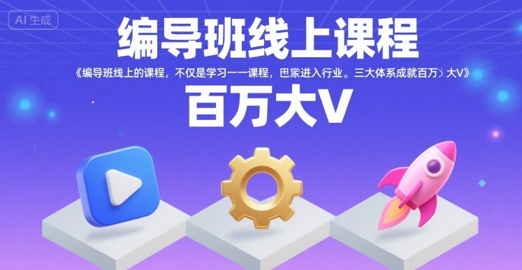 编导班线上课程，不仅是学习一门课程，更是进入一个行业，三大体系成就百万大V-第1张图片-我要自学网