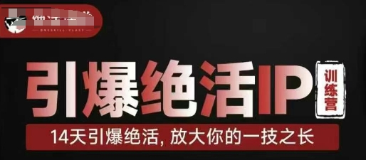 引爆绝活IP训练营，14天引爆绝活，放大你的一技之长-第1张图片-我要自学网