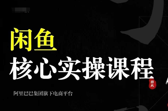 2024闲鱼核心实操课程,从养号、选品、发布、销售,教你做一个出单的闲鱼号-第1张图片-我要自学网 2024闲鱼核心实操课程,从养号、选品、发布、销售,教你做一个出单的闲鱼号-第1张图片-我要自学网