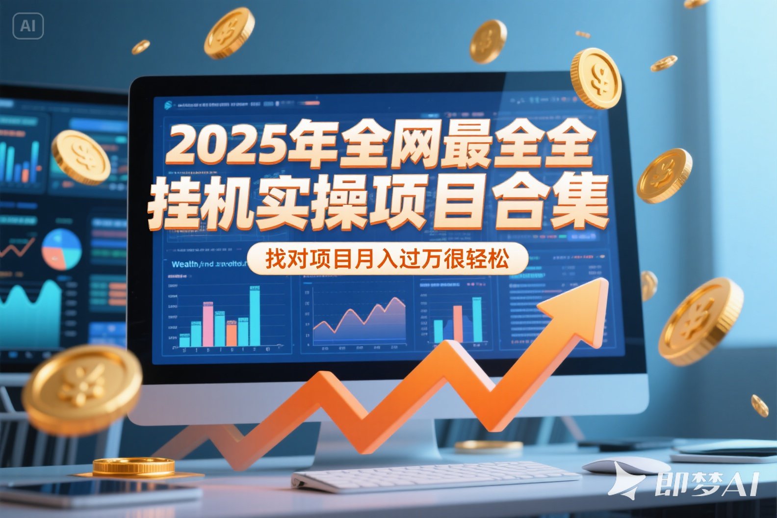 2025年挂机实操项目实操演练，挂机类型，AI直播类型，轻资产创业类型…-第1张图片-我要自学网