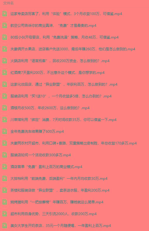 (9607期)真实有效391套商业模式，年入几十到几百万案例解析(电子书+视频+图文)-第8张图片-我要自学网