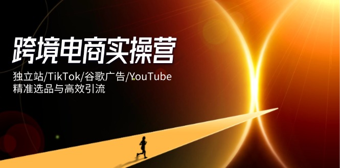 跨境电商实操营：独立站/TikTok/谷歌广告/YouTube，精准选品与高效引流-第1张图片-我要自学网