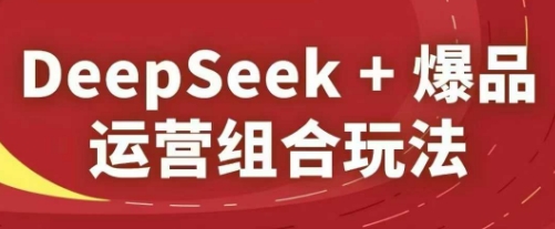 DeepSeek+爆品运营组合玩法，2025淘系精品课-第1张图片-我要自学网