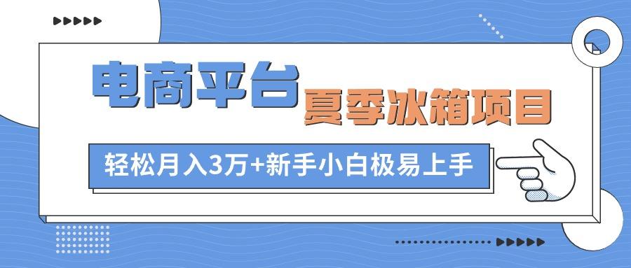 电商平台夏季冰箱项目,轻松月入3万+,新手小白极易上手-第1张图片-我要自学网 电商平台夏季冰箱项目,轻松月入3万+,新手小白极易上手-第1张图片-我要自学网