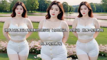 微胖女孩舞蹈AI视频制作提示词(含绘图词、视频词) 跳舞+视频教程-第1张图片-我要自学网 微胖女孩舞蹈AI视频制作提示词(含绘图词、视频词) 跳舞+视频教程-第1张图片-我要自学网