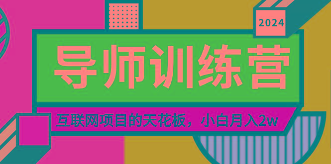 《导师训练营》精准粉丝引流的天花板，小白月入2w-第1张图片-我要自学网