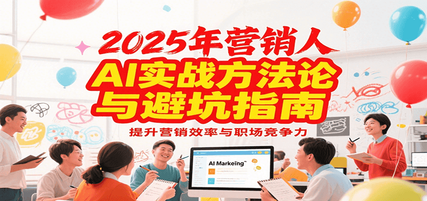 2025年营销实战方法论与避坑指南，利用AI提升营销效率与职场竞争力-第1张图片-我要自学网
