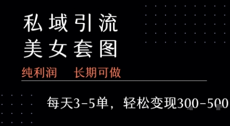 私域卖套图每天3-5单 每单利润99-2张+-第1张图片-我要自学网