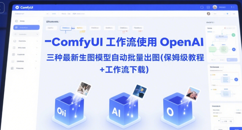 ComfyUI 工作流使用 OpenAI 三种最新生图模型自动批量出图(保姆级教程+工作流下载)-第1张图片-我要自学网