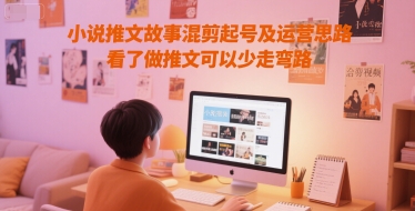 小说推文故事混剪起号及运营思路，看了做推文可以少走弯路-第1张图片-我要自学网