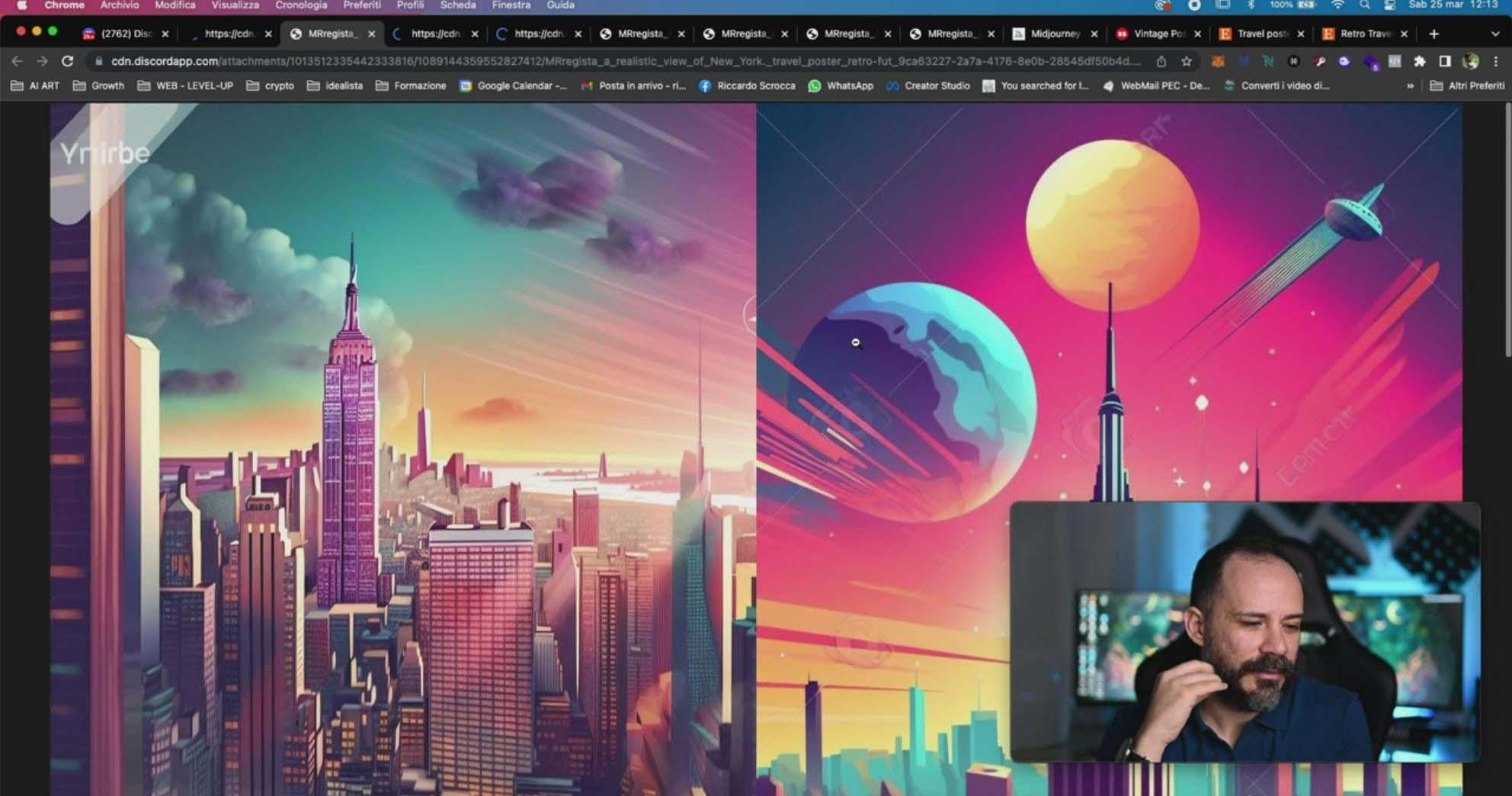 Midjourney AI人工智能创建和销售令人惊叹的海报教程-10节课-中英字幕-第13张图片-我要自学网