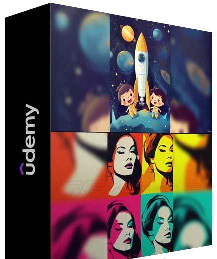 Midjourney AI人工智能创建和销售令人惊叹的海报教程-10节课-中英字幕-第2张图片-我要自学网