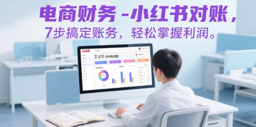 电商财务-小红书对账,7步搞定账务,轻松掌握利润-第1张图片-我要自学网 电商财务-小红书对账,7步搞定账务,轻松掌握利润-第1张图片-我要自学网