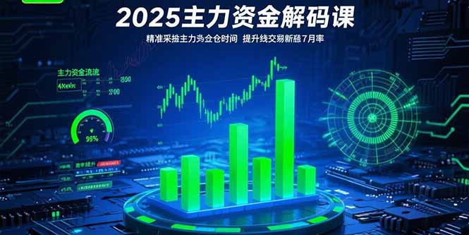 2025主力资金解码课：精准捕捉主力建仓时机，提升短线交易胜率(更新7月-第1张图片-我要自学网