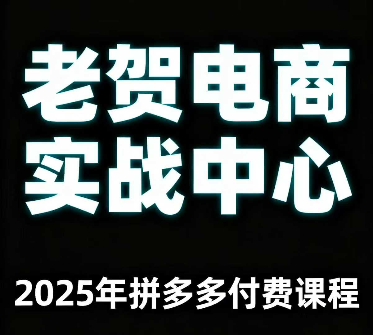 老贺电商2025年拼多多付费课程,用通俗易懂的方法告诉你多多怎么玩-第1张图片-我要自学网 老贺电商2025年拼多多付费课程,用通俗易懂的方法告诉你多多怎么玩-第1张图片-我要自学网