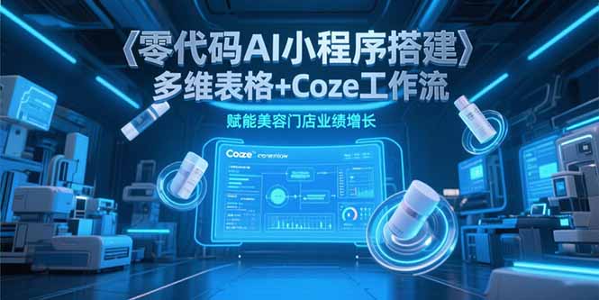 零代码AI小程序搭建,多维表格+Coze工作流,赋能美容门店业绩增长-第1张图片-我要自学网 零代码AI小程序搭建,多维表格+Coze工作流,赋能美容门店业绩增长-第1张图片-我要自学网