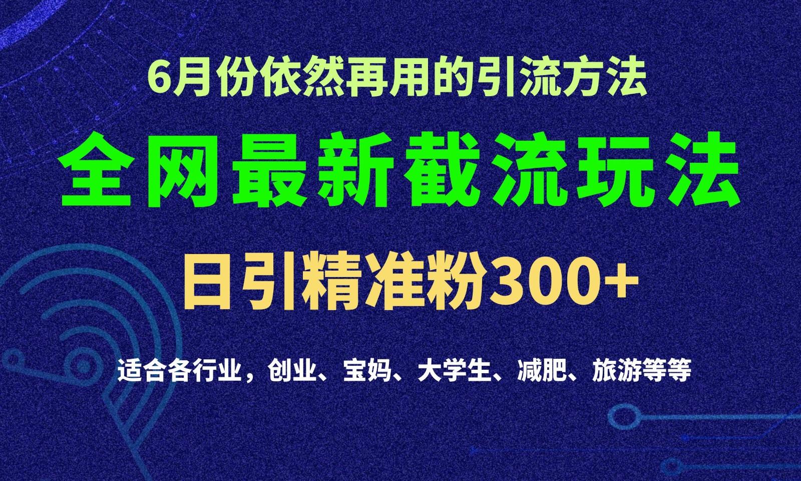 2024全网最新截留玩法，每日引流突破300+-第1张图片-我要自学网