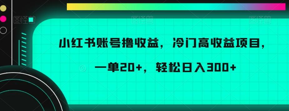 小红书账号撸收益,冷门高收益项目,一单20+,轻松日入300+【揭秘】-第1张图片-我要自学网 小红书账号撸收益,冷门高收益项目,一单20+,轻松日入300+【揭秘】-第1张图片-我要自学网