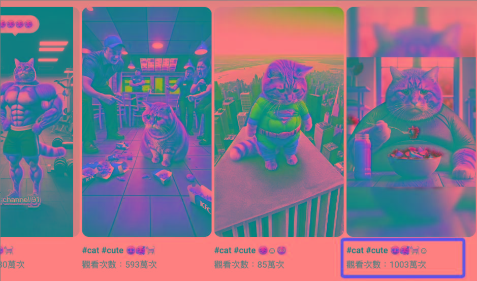 AI貓咪剧情号，30天涨粉100w，制作简单，一个视频全网分发，轻松月入1W+-第3张图片-我要自学网