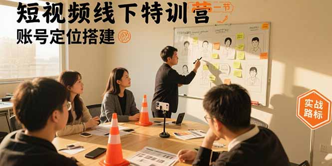 短视频线下特训营:账号定位搭建/口播号拍摄剪辑/直播间流量入口/变现实战-第1张图片-我要自学网 短视频线下特训营:账号定位搭建/口播号拍摄剪辑/直播间流量入口/变现实战-第1张图片-我要自学网