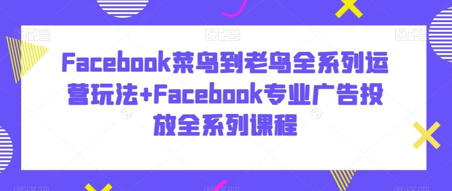 Facebook菜鸟到老鸟全系列运营玩法+Facebook专业广告投放全系列课程-第1张图片-我要自学网 Facebook菜鸟到老鸟全系列运营玩法+Facebook专业广告投放全系列课程-第1张图片-我要自学网
