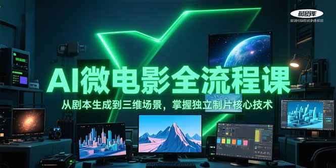 AI微电影全流程课，从剧本生成到三维场景，掌握独立制片核心技术-第1张图片-我要自学网