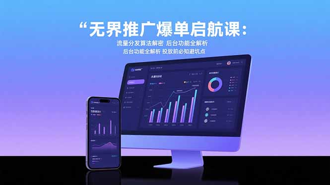 无界推广爆单启航课:流量分发算法解密 后台功能全解析 投放前必知避坑点-第1张图片-我要自学网 无界推广爆单启航课:流量分发算法解密 后台功能全解析 投放前必知避坑点-第1张图片-我要自学网