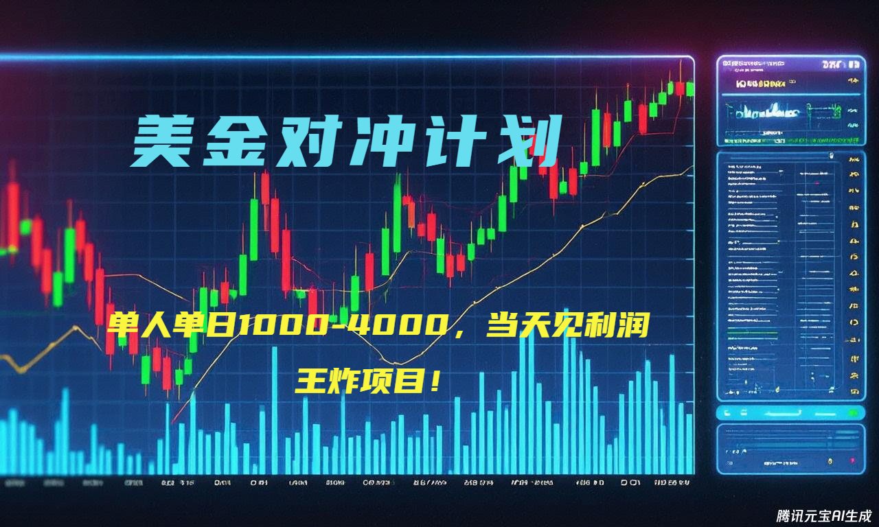 2025年最暴力项目“美金先登计划”最新最强对冲战法，每日实际收益1K-4K-第1张图片-我要自学网