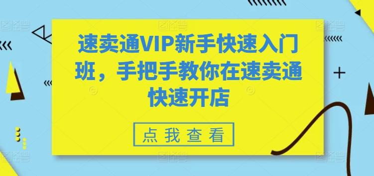 速卖通VIP新手快速入门班,手把手教你在速卖通快速开店-第1张图片-我要自学网 速卖通VIP新手快速入门班,手把手教你在速卖通快速开店-第1张图片-我要自学网