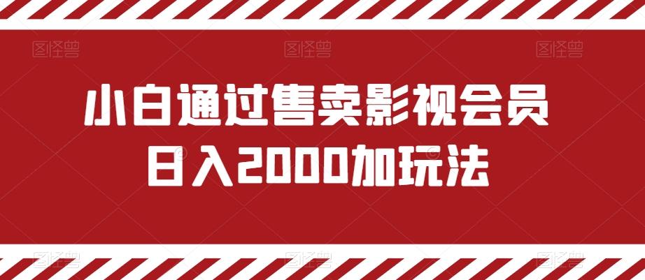小白通过售卖影视会员日入2000加玩法-第1张图片-我要自学网 小白通过售卖影视会员日入2000加玩法-第1张图片-我要自学网