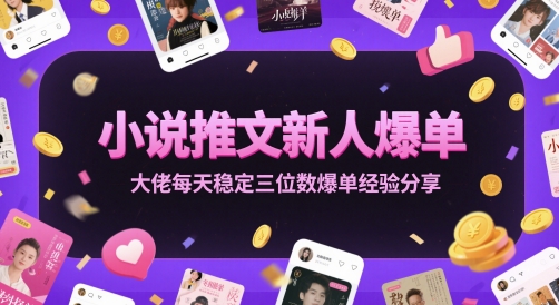 小说推文新人爆单大佬每天稳定三位数爆单经验分享-第1张图片-我要自学网