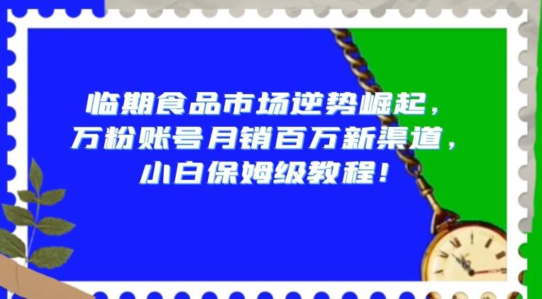 临期食品市场逆势崛起，万粉账号月销百万新渠道，小白保姆级教程【揭秘】-第1张图片-我要自学网