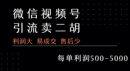 视频号卖二胡教程,利润大 易成交 售后少,一单利润5张+-第1张图片-我要自学网 视频号卖二胡教程,利润大 易成交 售后少,一单利润5张+-第1张图片-我要自学网