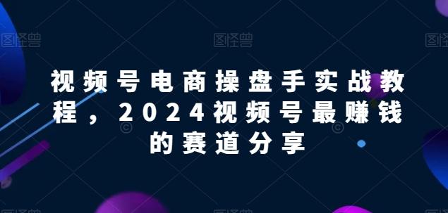 视频号电商实战教程，2024视频号最赚钱的赛道分享-第1张图片-我要自学网