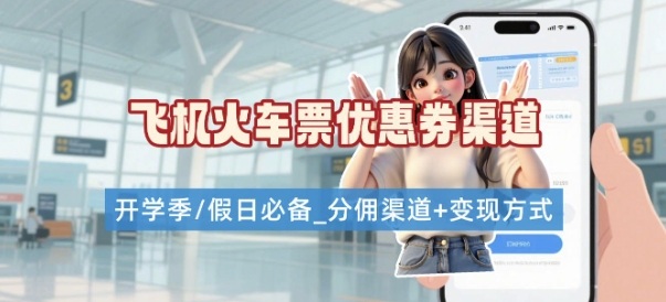 学生党必看！机票火车票优惠券申请渠道 + 项目打法，开学季节日速存-第1张图片-我要自学网