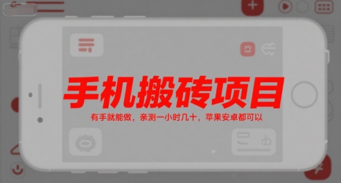 手机搬砖项目,有手就能做,亲测一小时几十,苹果安卓都可以-第1张图片-我要自学网 手机搬砖项目,有手就能做,亲测一小时几十,苹果安卓都可以-第1张图片-我要自学网