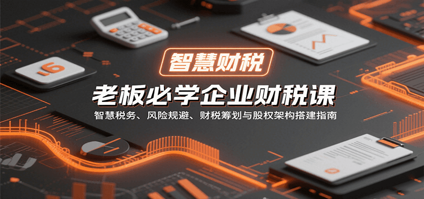 老板必学企业财税课：智慧税务、风险规避、财税筹划与股权架构搭建指南-第1张图片-我要自学网