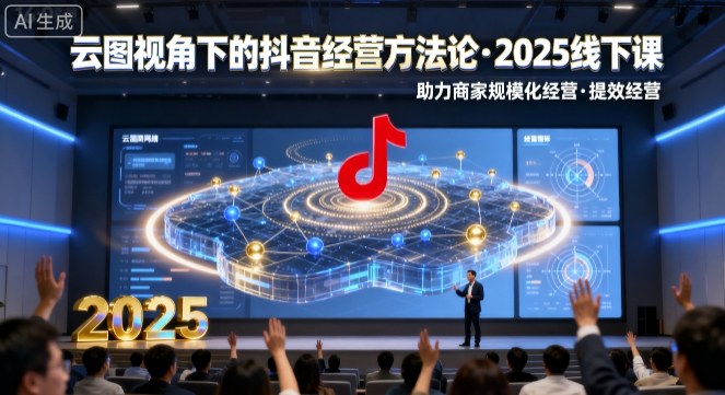 云图视角下的抖音经营方法论，2025线下课，助力商家规模化经营，提效经营(录音+字幕)-第1张图片-我要自学网