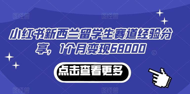 小红书新西兰留学生赛道经验分享,1个月变现68000【揭秘】-第1张图片-我要自学网 小红书新西兰留学生赛道经验分享,1个月变现68000【揭秘】-第1张图片-我要自学网
