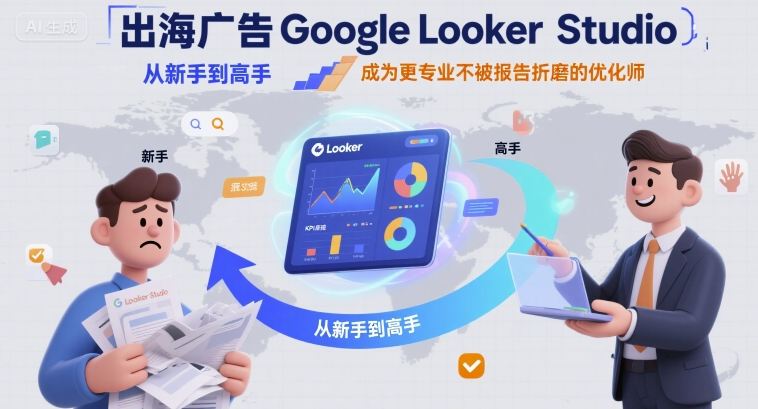 出海广告Google Looker Studio从新手到高手,成为更专业不被报告折磨的优化师-第1张图片-我要自学网 出海广告Google Looker Studio从新手到高手,成为更专业不被报告折磨的优化师-第1张图片-我要自学网